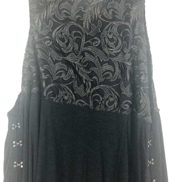 Tokyo Darling Top Womens Medium Mesh Lace Fairygoth Whimsigoth Boho Edgy Flowy - Picture 4 of 10